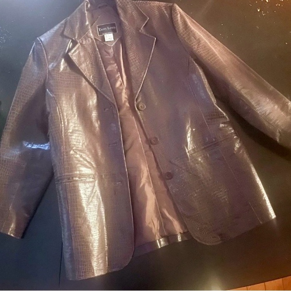 Terry Lewis Classic Luxuries Brown Leather Jacket